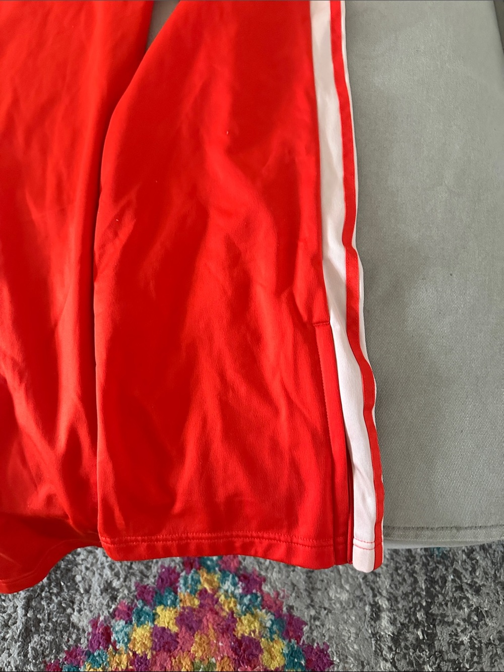 Adidas Ain’t No Sunshine Three-Stripe Joggers with Floral Accent small - Picture 6 of 7